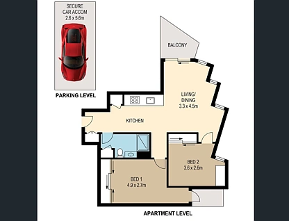 2914/179 Alfred Street, Fortitude Valley, Brisbane - Inner City Region, 2 chambres, 1 salles de bain, Apartment