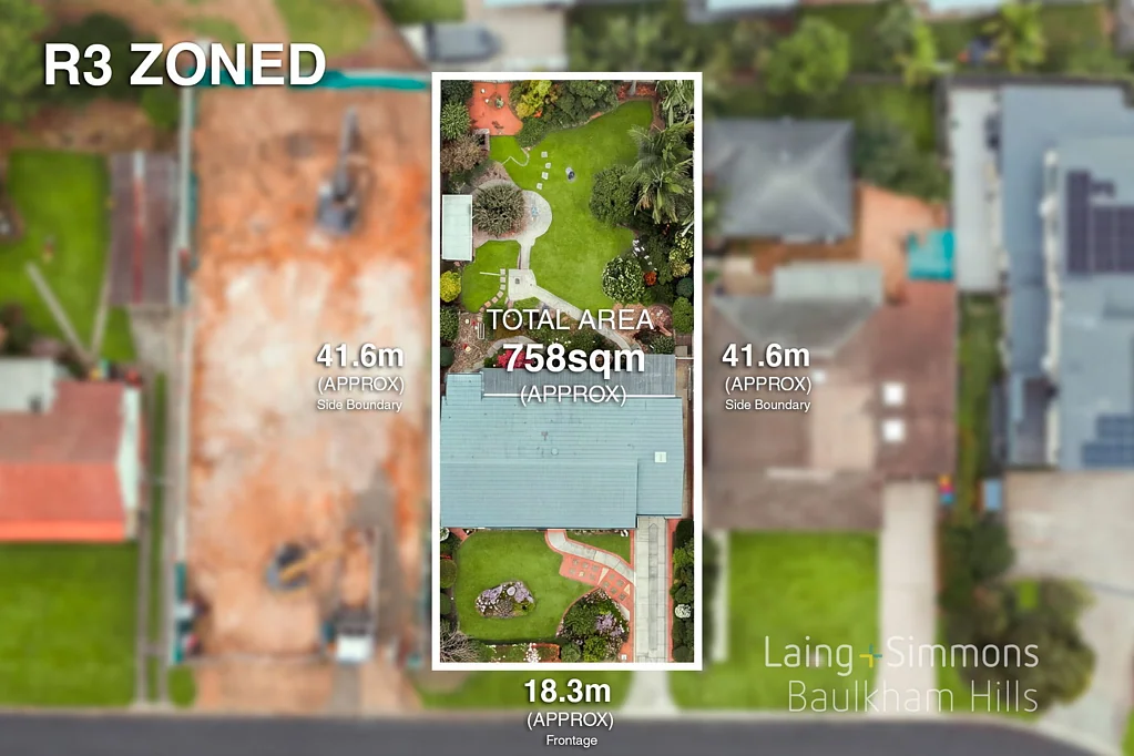 Baulkham Hills 3બેડરૂમ Potential Development Site: Three Torrens Title Dwellings – R3 Zoned Block (STCA)
