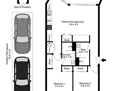 701/27 Wolfe Street, Newcastle, NSW 2300, 2 ਕਮਰੇ, 2 ਬਾਥਰੂਮ, Apartment