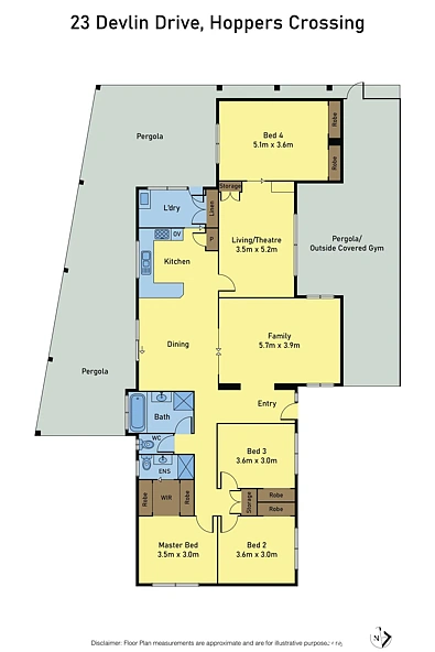23 Devlin Drive, Hoppers Crossing, VIC 3029, 4 રૂમ, 2 બાથરૂમ, House