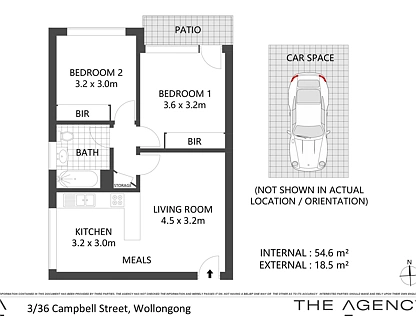 3/36 Campbell Street, Wollongong, Wollongong - Greater Region, 2房, 1浴, Apartment