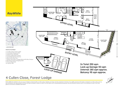 4 Cullen Close, Forest Lodge, NSW 2037, 3房, 2浴, Townhouse