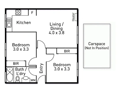 4/15 Somerset Street, Richmond, Inner East Melbourne, 2 غرف, 1 حمامات, Apartment