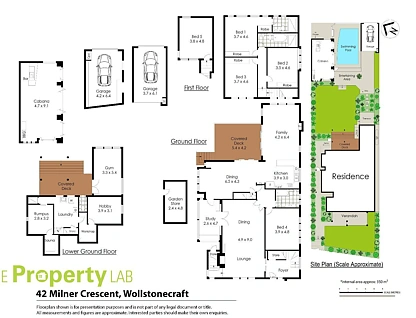42 Milner Crescent, Wollstonecraft, Lower North Shore, 5部屋, 3バスルーム, House