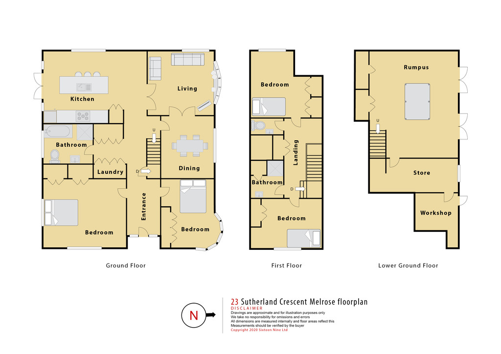 23 Sutherland Crescent, Melrose, Wellington, 4房, 0浴