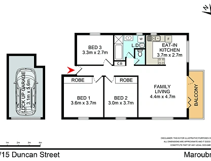5/15 Duncan Street, Maroubra, Eastern Suburbs, 3 غرف, 1 حمامات, Apartment