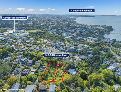 94 & 96 Braemar Road, Castor Bay, North Shore City, Auckland, 0房, 0浴, 建地