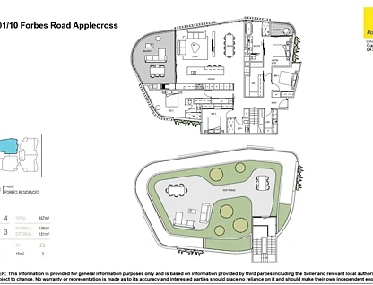 1201/10-14 Forbes Road, Applecross, South West Perth, 4 غرف, 3 حمامات, Apartment