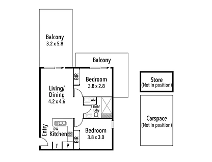 107/264 Waterdale Road, Ivanhoe, North Melbourne, 2 Schlafzimmer, 1 Badezimmer, Apartment