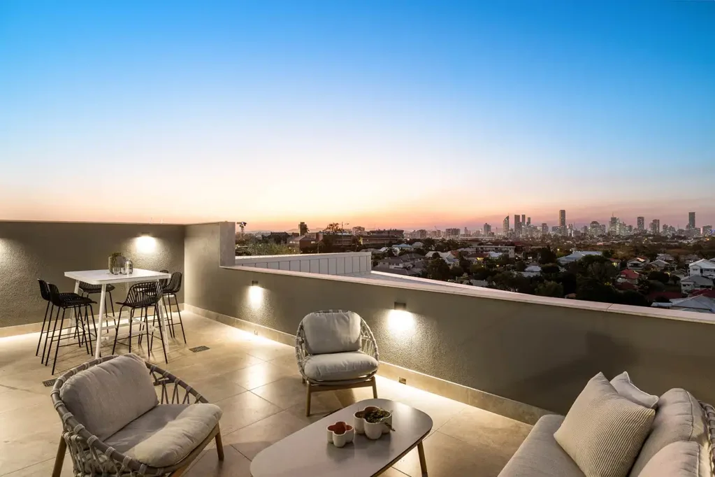 Coorparoo 4ਬੈੱਡਰੂਮ Unrivalled Penthouse with Private Rooftop, Spa and Skyline Panoramas