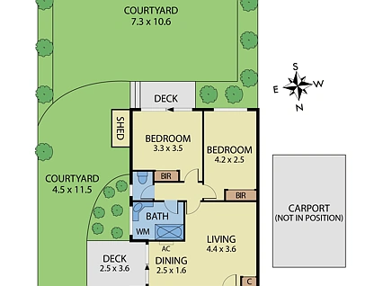 12/26 Holloway Street, Ormond, Bayside, 2 침실, 1 욕실, Apartment