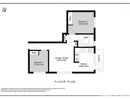 9/28 Meadow Crescent, Meadowbank, Upper North Shore, 2房, 1浴, Apartment