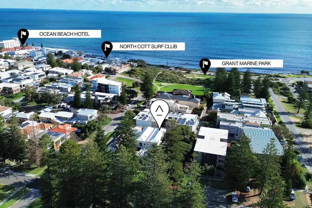 Cottesloe 3غرفة نوم Contemporary Coastal Retreat