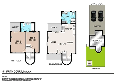 户型图 - 5/1 Frith Court, Malak, NT 812