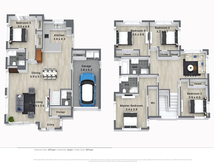 21a Blanes Road, Weymouth, Manukau City, 5 ਕਮਰੇ, 3 ਬਾਥਰੂਮ, House