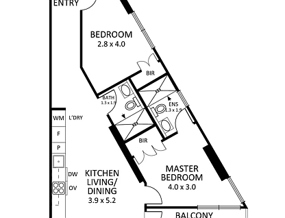 2901/555 Swanston Street, Carlton, VIC 3053, 2房, 2浴, 公寓
