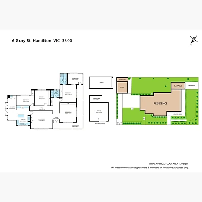 6 Gray Street, Hamilton, VIC 3300, 3房, 2浴, House