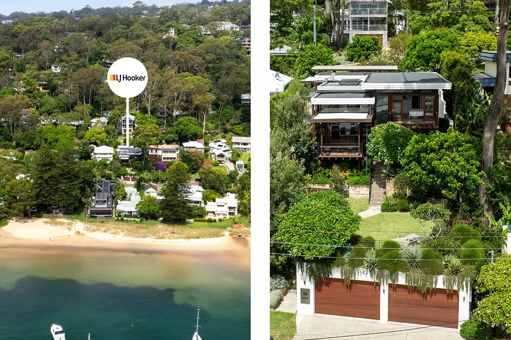 Clareville 3房 Clareville Beach宁静雅致 回收硬木点缀 横跨Pittwater壮丽全景 双街入口便利 豪华Smeg厨房 豪华卧室均带露台 Secret Gardens景观 A private oasis at Clareville Beach