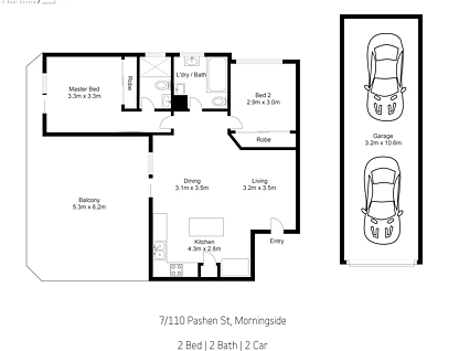 7/110 Pashen Street, Morningside, Brisbane - Eastern Region, 2 Bedrooms, 2 Bathrooms, Apartment