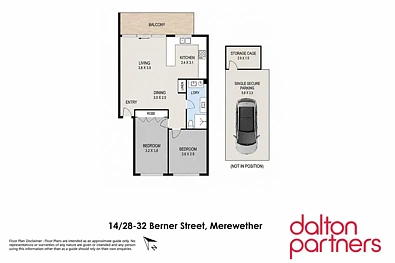 14/28-32 Berner Street, Merewether, NSW 2291, 2 phòng ngủ, 1 phòng tắm, Unit