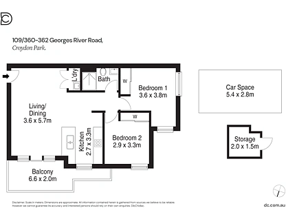 109/360-362 Georges River Road, Croydon Park, Inner West, 2 침실, 1 욕실, Apartment