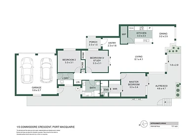 1/5 Commodore Crescent, Port Macquarie, NSW 2444, 3 slaapkamers, 2 badkamers, Unit