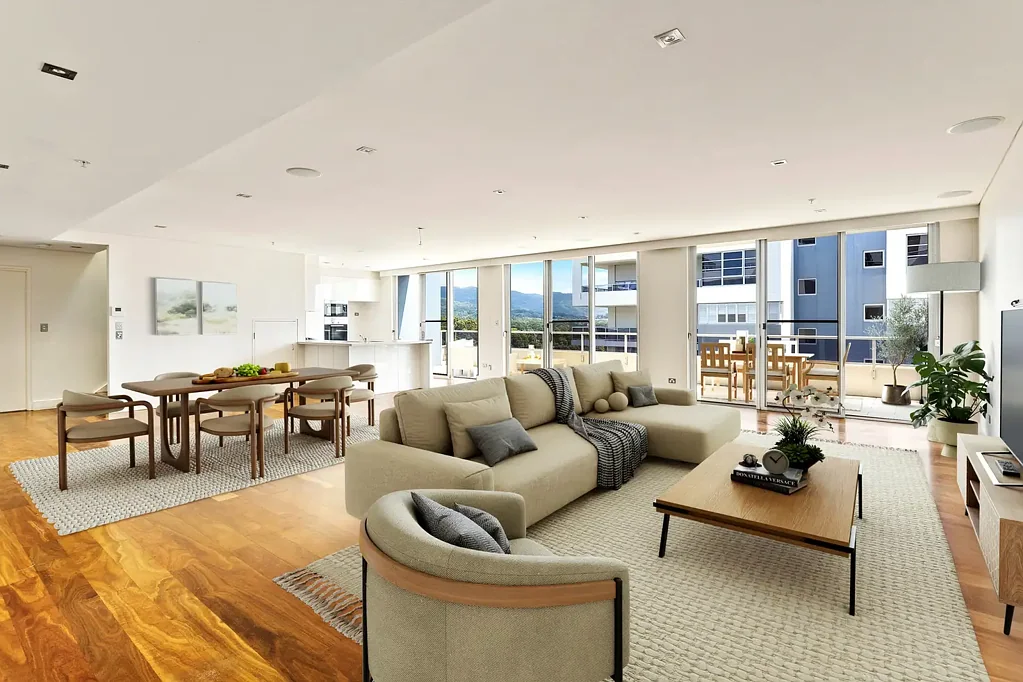 Wollongong 3ਬੈੱਡਰੂਮ Light-filled executive penthouse boasting 320sqm on title