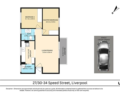 27/30-34 Speed Street, Liverpool, South Western Suburbs, 2 Kuwarto, 1 Banyo, Apartment