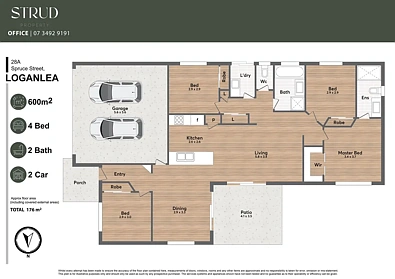 户型图 - 28A Spruce Street, Loganlea, QLD 4131