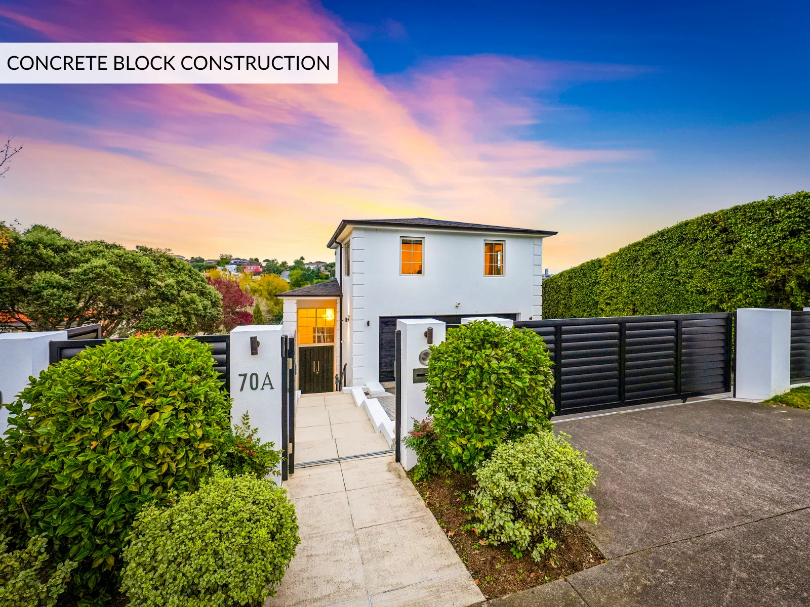 Remuera 6कमरा Elevated Living, Concrete Block Construction