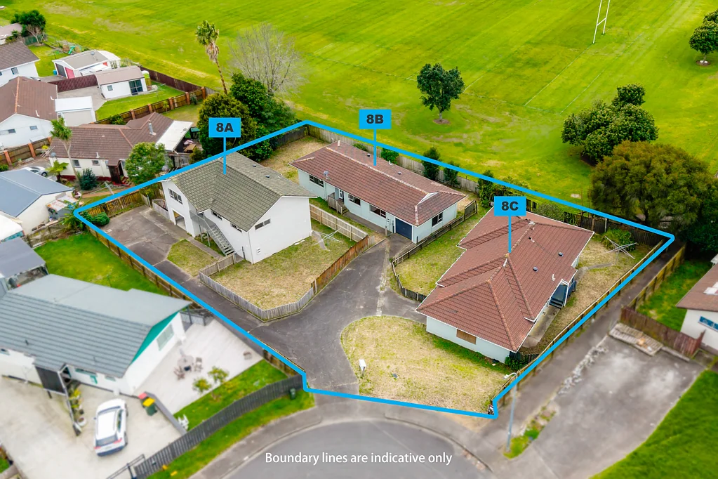 8A 8B & 8C Reseda Place, Papatoetoe, Manukau City, Auckland