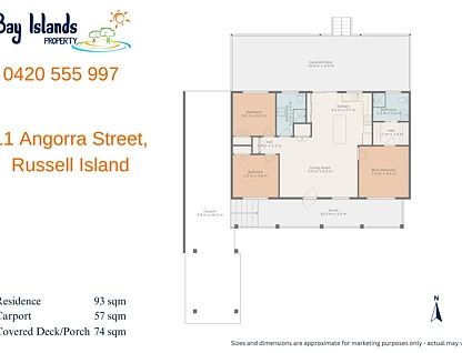 11 Angorra Street, Russell Island, Redland City Region, 3 ห้องนอน, 2 ห้องน้ำ, House