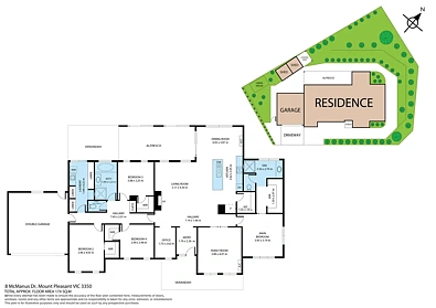 फ्लोर प्लान - 8 McManus Drive, Mount Pleasant, VIC 3350
