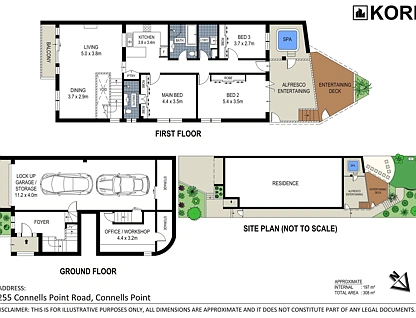 2/255 Connells Point Road, Connells Point, St George, 3 Bedrooms, 2 Bathrooms, Apartment