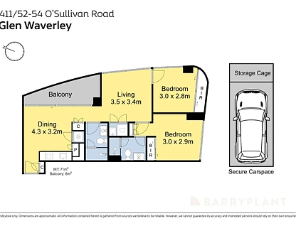 411/52-54 OSullivan Road, Glen Waverley, East Melbourne, 2 침실, 2 욕실, Apartment