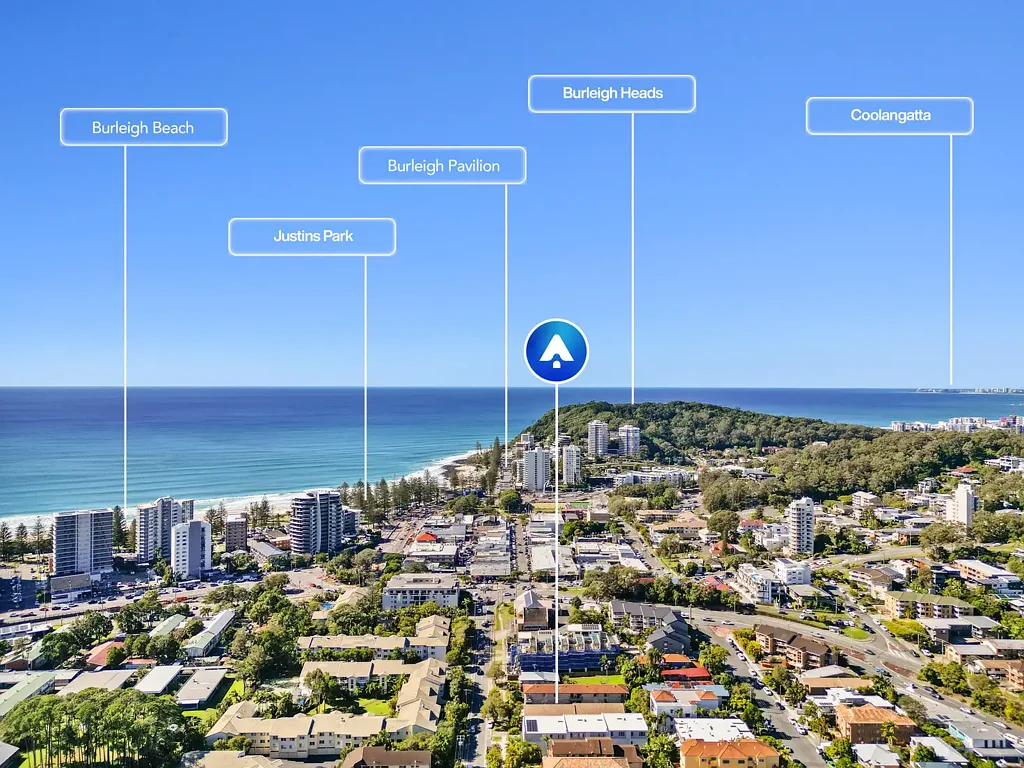 Burleigh Heads 2 Bedroom Ground Floor Gem in the Heart of Burleigh – Rare Double lock up Garage + Walk-to-Everything Location!