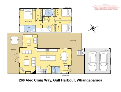 260 Alec Craig Way, Gulf Harbour, Rodney, Auckland, 3房, 2浴, 独立屋
