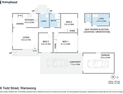16 Todd Street, Warrawong, NSW 2502, 3 ਕਮਰੇ, 1 ਬਾਥਰੂਮ, House