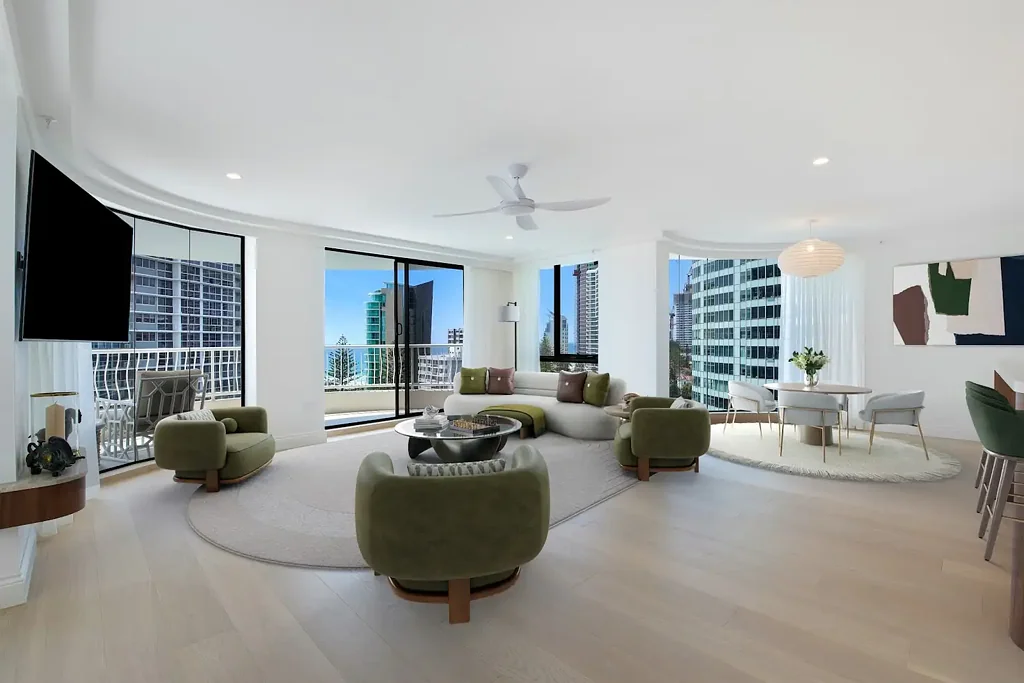 Surfers Paradise 2Zimmer Designer Renovation, Iconic Beachfront Address