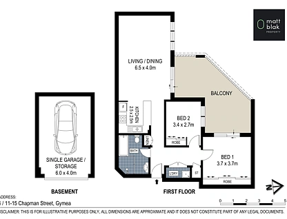 6/11-15 Chapman Street, Gymea, Sutherland Shire, 2 غرف, 1 حمامات, Apartment
