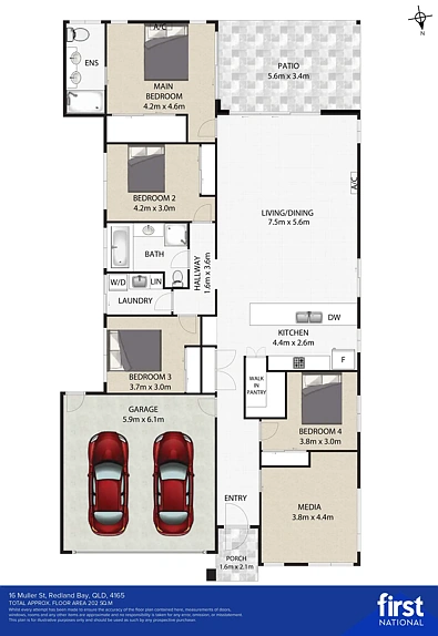 16 Muller Street, Redland Bay, QLD 4165, 4 slaapkamers, 2 badkamers, House