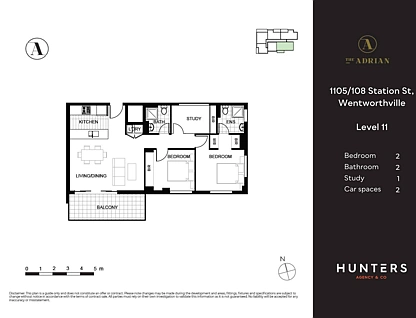 1105/108-120 Station Street, Wentworthville, Parramatta (Northwest suburbs), 2 Kuwarto, 2 Banyo, Apartment