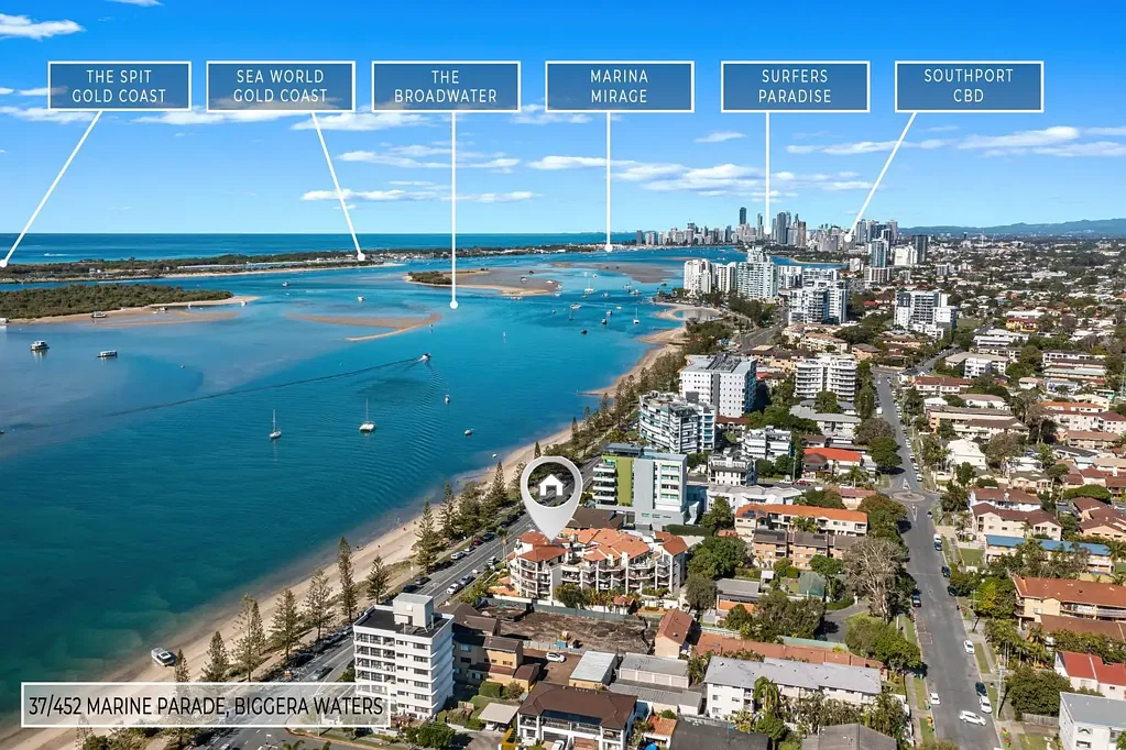 Biggera Waters 1部屋 Rare Sea Front opportunity in the Gold Coast, Biggera Waters.