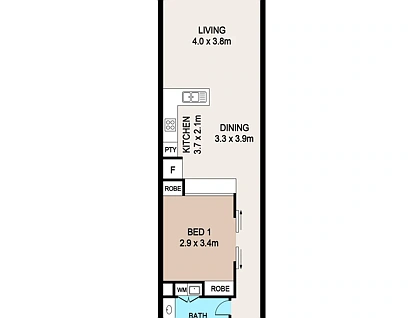 907/102 Esplanade, Darwin City, NT 800, 1 ਕਮਰੇ, 1 ਬਾਥਰੂਮ, Apartment