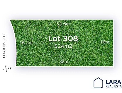 Lot 308/14 Clayton Street, Lara, VIC 3212, 0房, 0浴, Section