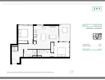 10907/22 Merivale Street, South Brisbane, Brisbane - Inner City Region, 2 habitaciones, 2 baños, Apartment