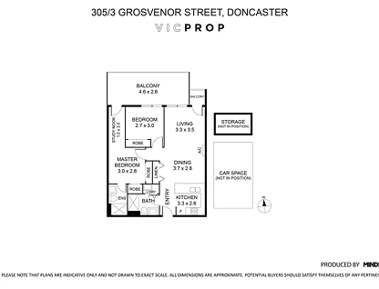 305/3 Grosvenor Street, Doncaster, Inner East Melbourne, 2 chambres, 2 salles de bain, Apartment