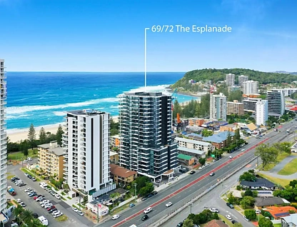 69/72 The Esplanade, Burleigh Heads, Gold Coast, 2部屋, 2バスルーム, Unit