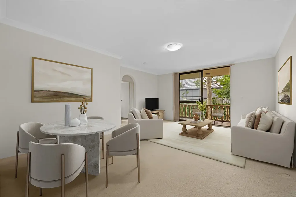 Cammeray 2房 中心地带公寓 安保大楼一楼 步行生活便利 两卧带柜 西向阳台 厨房有洗碗机 更新浴室 独立浴缸 安保车库 访客车位 Two Bedroom Apartment Located at the Rear of the complex