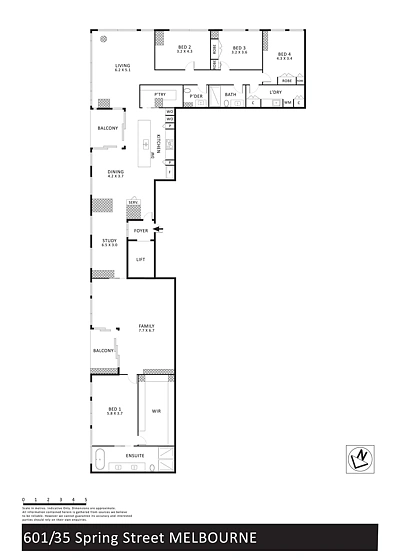 601/35 Spring Street, Melbourne, VIC 3000, 4房, 2浴, Apartment